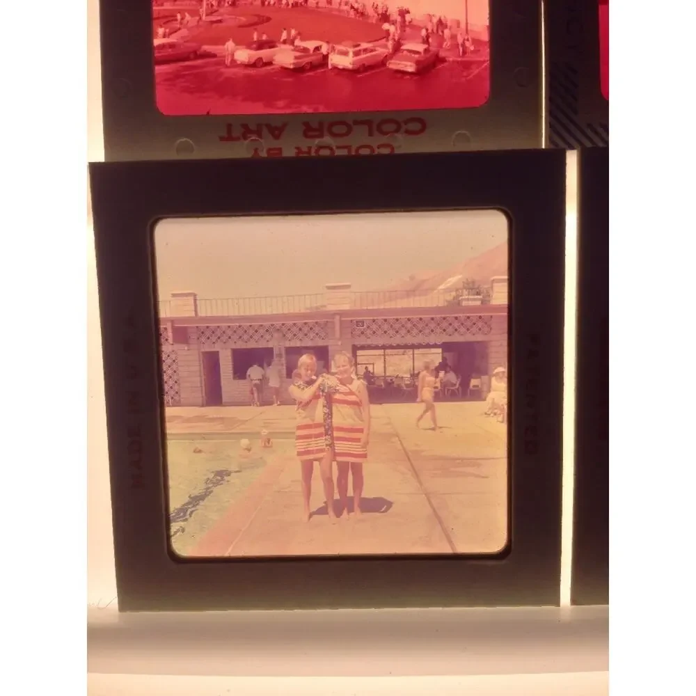 Lot 5 Vtg Family Travel Vacation Cardiff Hill Ektachrome Photos Color Art Slides
